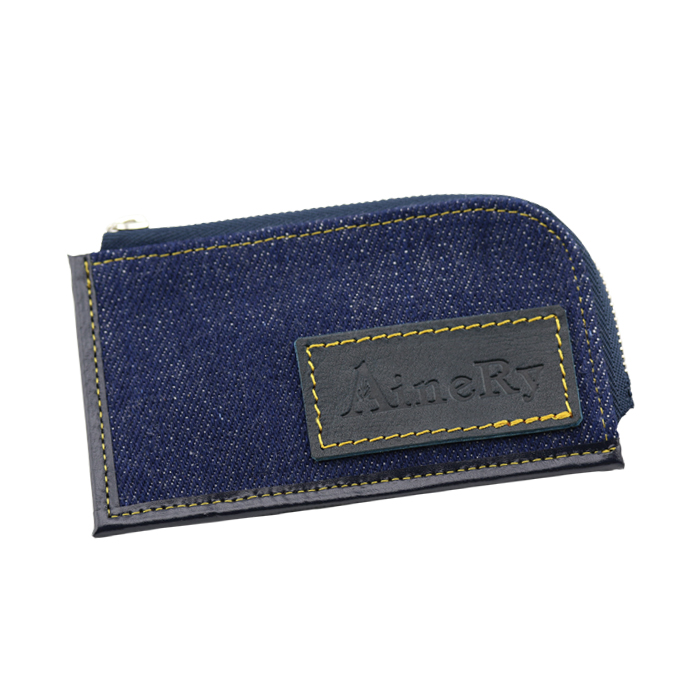 琉球藍染デニムミニ財布